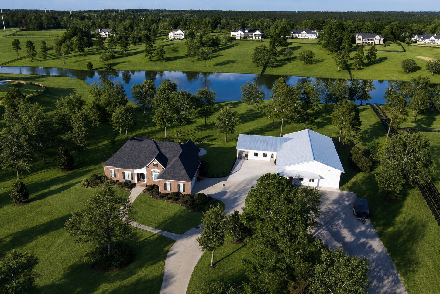 Kings Ridge Aiken estate aerial view